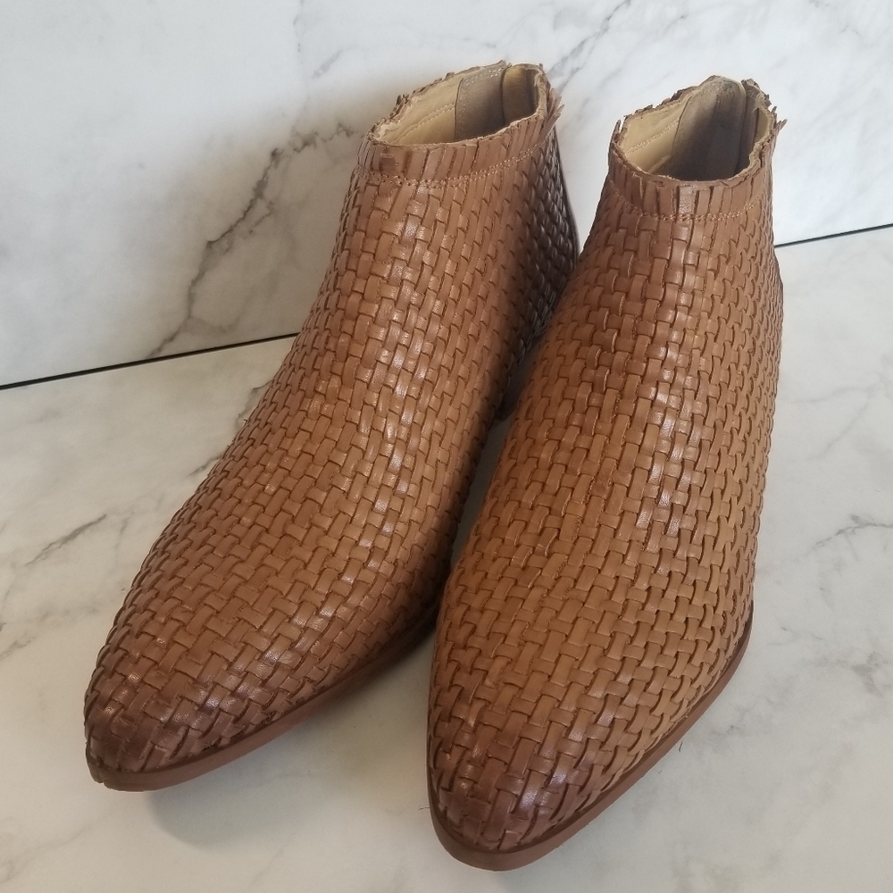 Vintage Foundry Co Delmira Bootie Ankle Boot Light Brown Size 11 - Picture 3 of 10